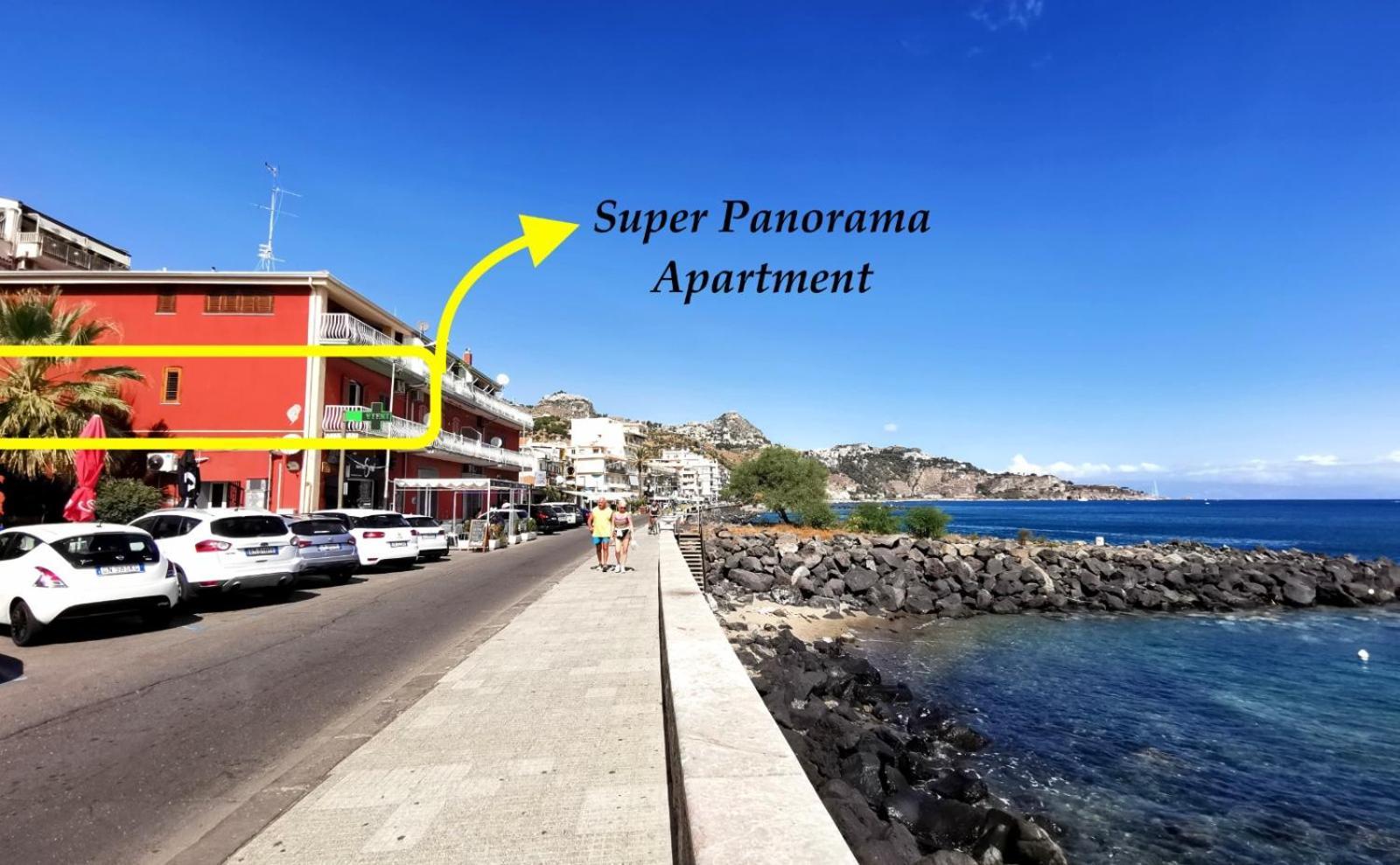 SUPER panorama & Astonishing apartment seaview Giardini Naxos Bagian luar foto